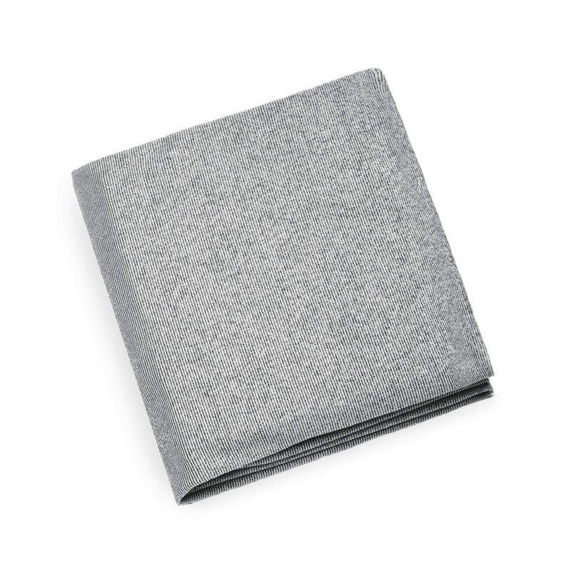 Chicco LullaGo Bassinet Sheet - Soft Stripe | Grey - Image 1